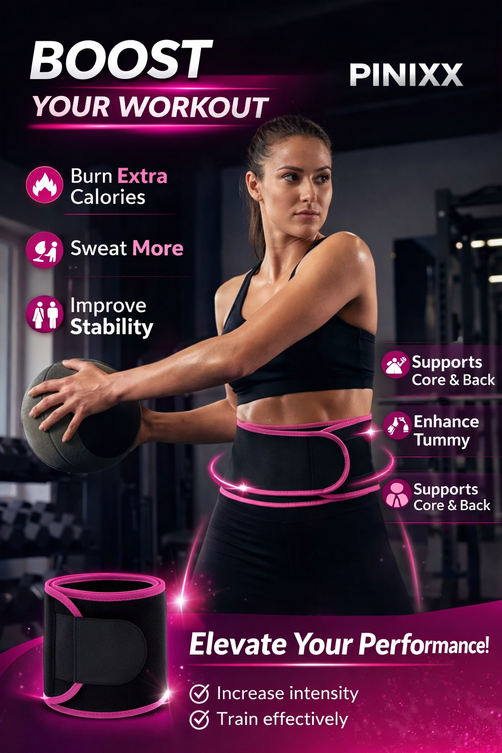 Adjustable Waist Trimmer Belt