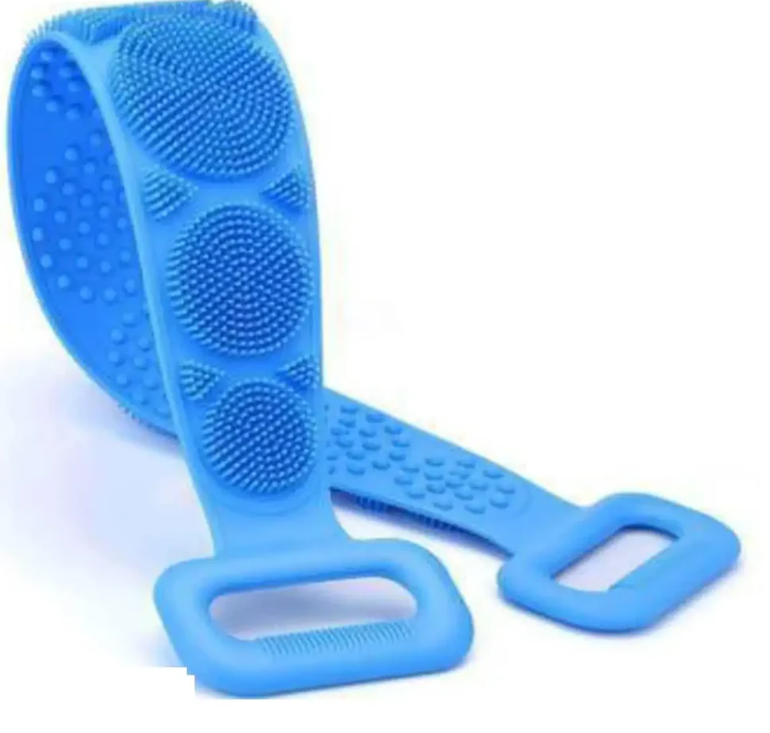 Eco-Friendly Silicone Bath Brush with Long Handle
