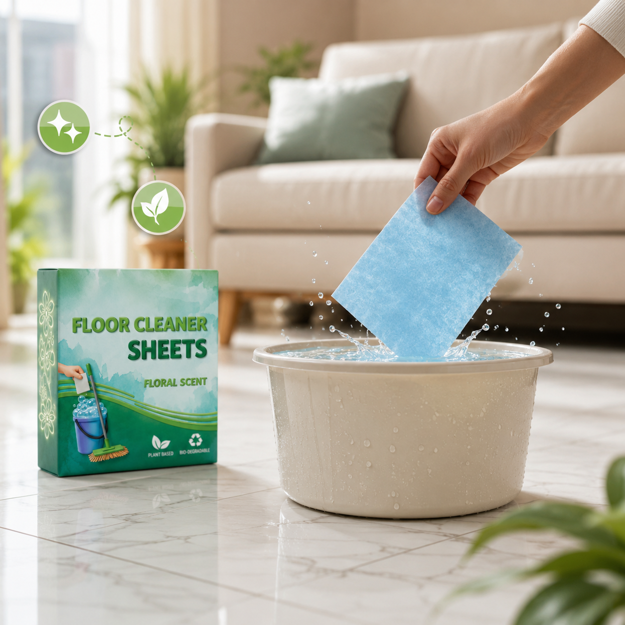 Floor Cleaning Sheets (Pack of 100)