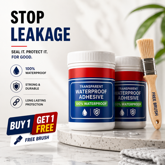 Transparent Crack Seal Waterproof Glue + Free Brush!  🔥 (Buy 1 Get 1 FREE) 🔥