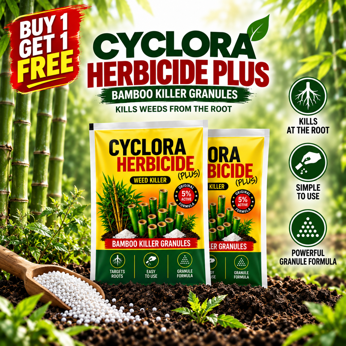 Cyclora Herbicide Granules | Buy 1 Get 1 Free 🎁