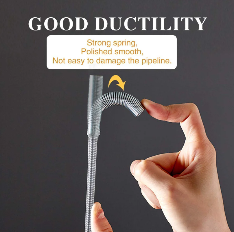 Drainage Block Remover Spring Pipe Cleaner Tool